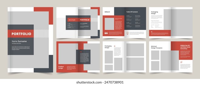 Minimalist Portfolio Brochure, Architecture Portfolio Layout, Portfolio Brochure Layout