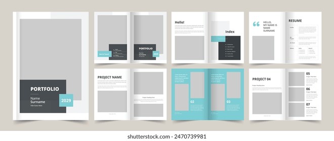 Minimalist Portfolio Brochure, Architecture Portfolio Layout