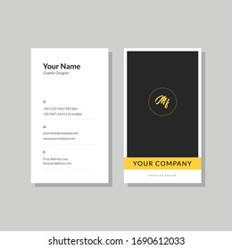Minimalist Portrait Business Card for Your Company