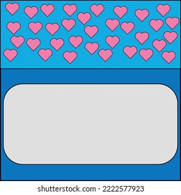 Minimalist postcard for the holiday. Greeting card. Space for text with embellishment for album