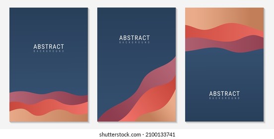 Minimalist poster design composed with abstract organic shapes. Vector Illustration for Covers, wall hangings, books, social media stories.