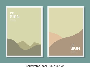Minimalistisches Plakatdesign mit der Komposition abstrakter organischer Formen in einem modernen Collage Stil. Vektorgrafik für Umschläge, Wandaufhängungen, Bücher, Social-Media-Geschichten, Pag etc.
