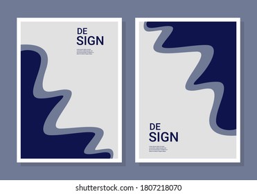 Minimalist poster design with composition of abstract organic shapes in a trendy contemporary collage style. Vector Illustration for Covers, wall hangings, books, social media stories, Pag etc.