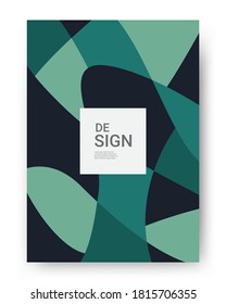 Minimalist poster design with composition of abstract organic shapes in a trendy contemporary collage style. Vector Illustration for Covers, wall hangings, books, social media stories, Pag etc.