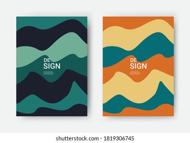 Minimalist poster design with composition of abstract organic shapes in a trendy contemporary collage style. Vector Illustration for Covers, wall hangings, books, social media stories, Pag etc.