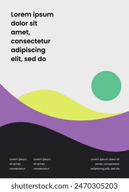 Minimalist poster style background design