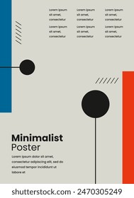 Minimalist poster style background design
