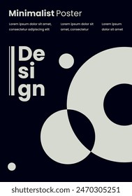 Minimalistisches Poster-Stil Hintergrund-Design