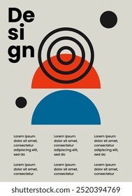 Minimalist poster style background design