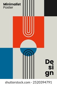 Diseño de fondo de estilo de póster minimalista