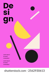 Minimalist poster style background design