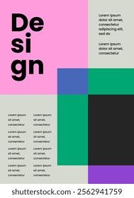 Minimalist poster style background design