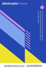 Minimalist poster style background design