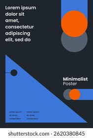 Minimalist poster style background design