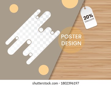 minimalist poster template design .