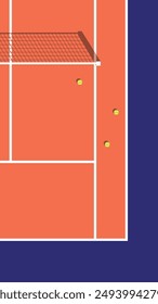 Minimalist poster for a tenis match