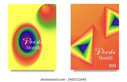 Minimalist posters with queer vibes and stylish gradients. Embrace LGBTQ with these social media-ready backgrounds and templates.