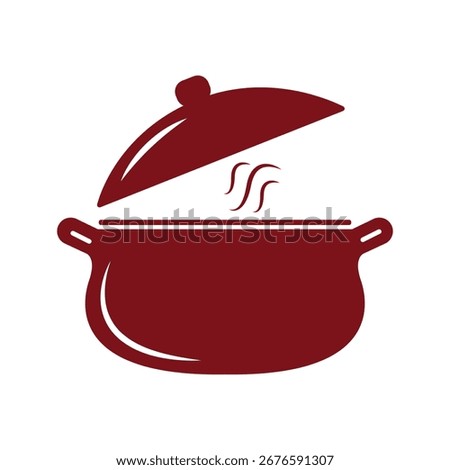 Minimalist Pot Icon Design with vector