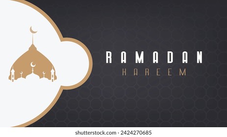 minimalist premium elegant vector Ramadan wallpaper design for Islamic celebrations