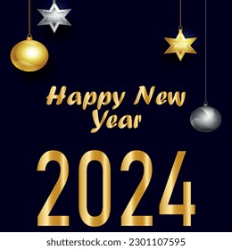 minimalist premium new year backgrounds design. typography background template design. realistic background for new year celebrate. new year vector design.