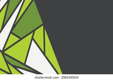 Fondo de presentación minimalista con un patrón poligonal colorido y un área de copia