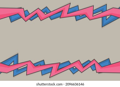 Minimalist presentation background with gradient zigzag line pattern and some copy space area