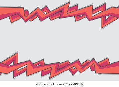 Minimalist presentation background with gradient zigzag line pattern and some copy space area
