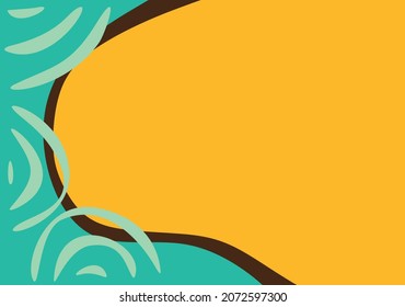 Minimalist presentation background with some waving lines pattern and some copy space area