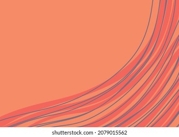 Minimalist presentation background with waving lines pattern and some copy space area