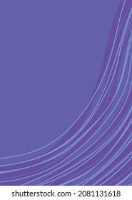 Minimalist presentation background with waving lines pattern and some copy space area