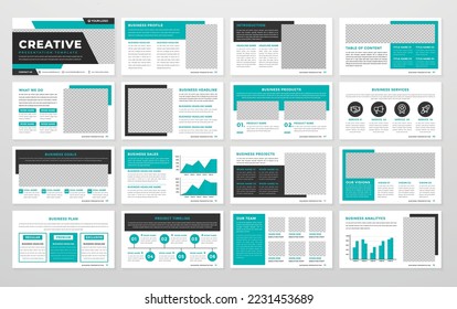 minimalist presentation editable layout template