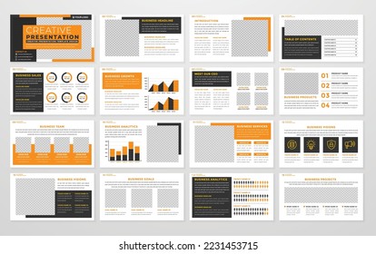 minimalist presentation editable layout template