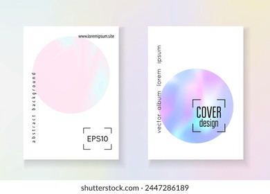 Minimalist Presentation. Modern Vector. Colourful Pearl Template. Purple Minimal Flyer. Digital Screen. Color Shape. Abstract Pattern. Pink Minimalist Presentation