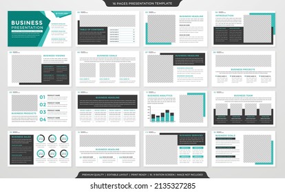 minimalist presentation template with clean style use for business annual report and infographic 