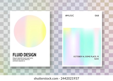 Minimalist Presentation. Violet Spectrum Flyer. Geometry Fluid. Abstract Foil. Modern Design. Chrome Banner. Colourful 90s Brochure. Blue Minimalist Presentation