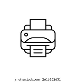 Minimalist Printer Icon Design for Office Equipment and Document Output