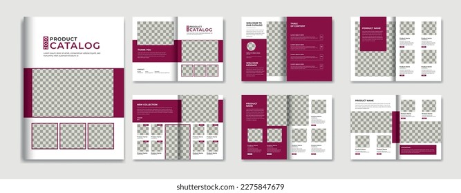 Plantilla de diseño de catálogo de productos minimalista, plantilla de diseño de catálogo de productos multipropósito, a4 Diseño de plantilla de folleto de productos de la empresa