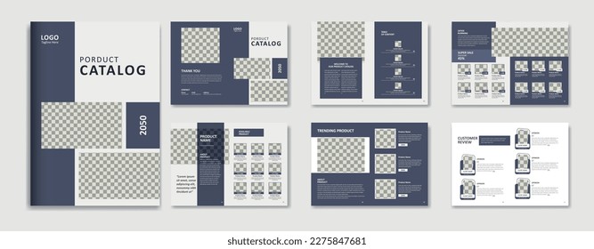 Minimalist product catalog design template, multipurpose product catalogue layout design template, a4 Company product brochure template design