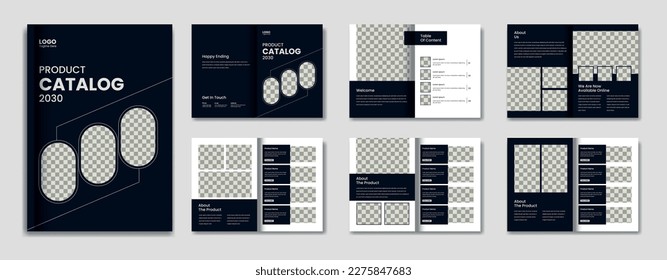 Minimalist product catalog design template, multipurpose product catalogue layout design template, a4 Company product brochure template design