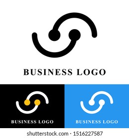 Minimalist professional business logo vector template for businessman. Logo illustration for coin, money, wallet, and business idea.