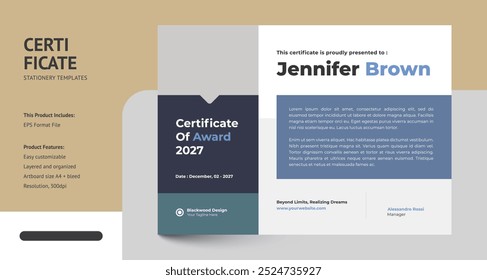 Minimalist and Professional Certificate Templates