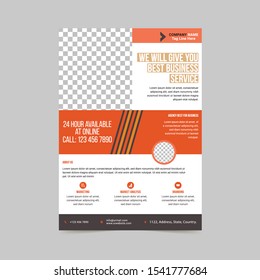 Minimalist and professional flyer template 