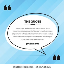 Minimalist professional quote text presentation social media post template