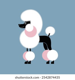 Perfil minimalista Poodle Dog Silhueta 