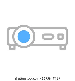 Minimalist Projector Icon for Presentation Needs