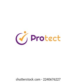 plantilla de diseño de vectores de logotipo de protección minimalista para empresas de seguros, crédito y servicios con estilos sencillos, modernos y elegantes aislados en el fondo blanco. diseño del logotipo de finanzas de escudo abstracto