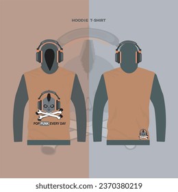 Maqueta de variación de diseño minimalista y punk, color naranja y gris Nueva plantilla de mockup de uso comercial
