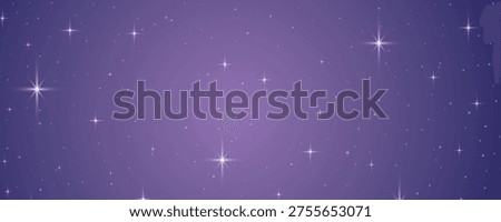 Minimalist Purple Starry Night Sky with Twinkling Stars – Cosmic Gradient Background