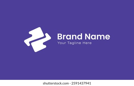Minimalist Puzzle Logo Design vector