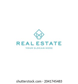 minimalist real estate building city Logo design 